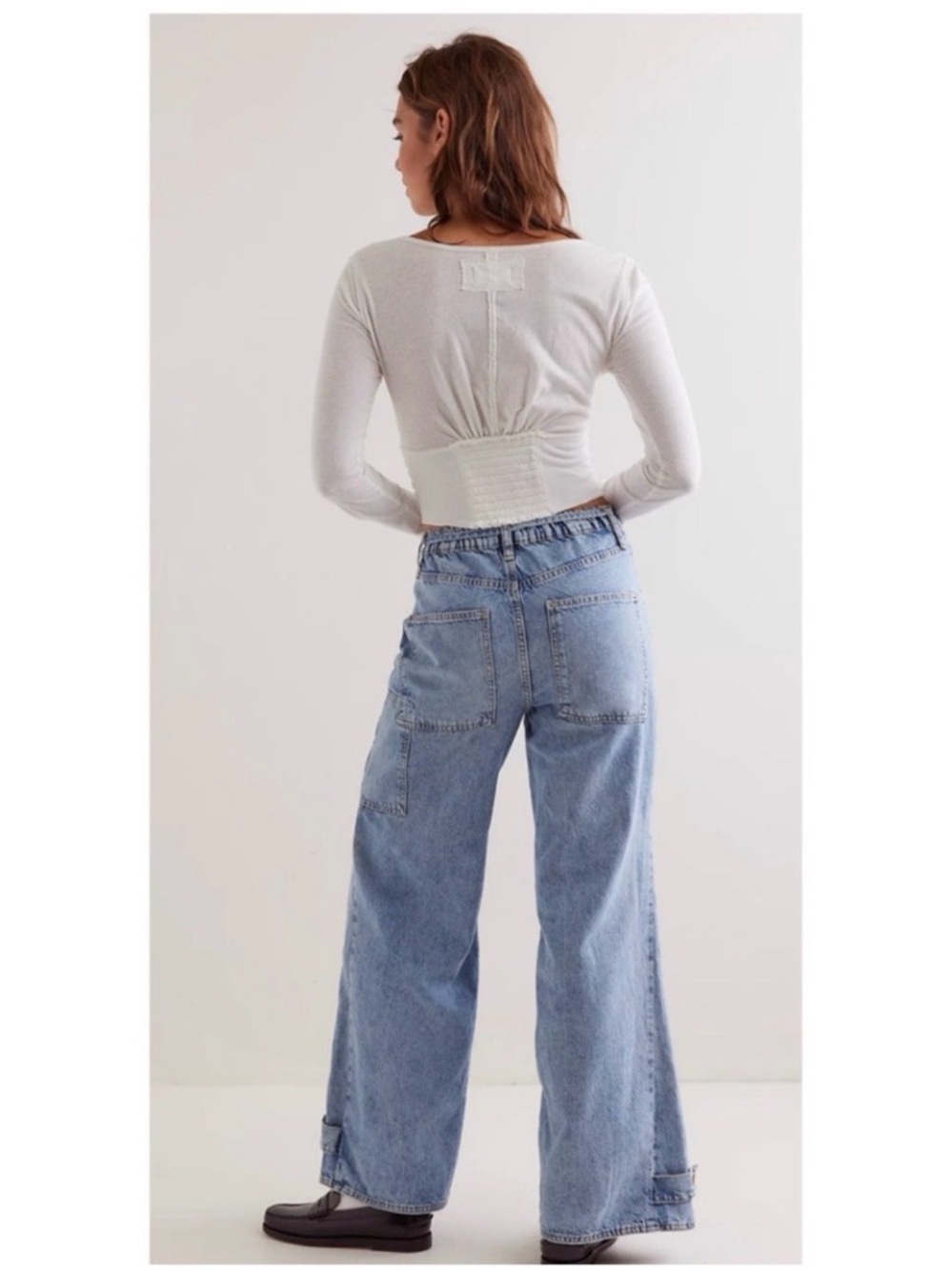 NWT We the Free crvy Outlaw jeans Sz large - Picture 2 of 10